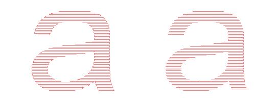 使用激光打標(biāo)機(jī)打碼文字時(shí)填充方法說明